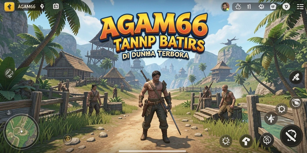 Screenshot dari gameplay AGAM66 yang menunjukkan eksplorasi dunia terbuka.