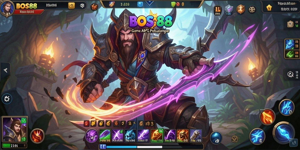Screenshot gameplay BOS88 yang menampilkan pertarungan seru di dunia ARPG.