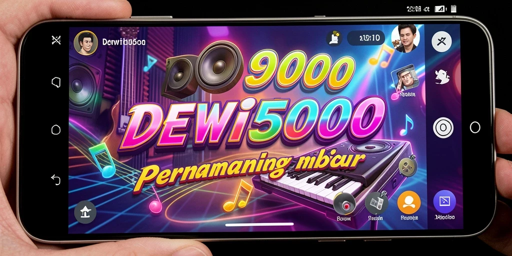 Tangkapan layar DEWI5000 menampilkan interaksi seru dalam permainan musik.