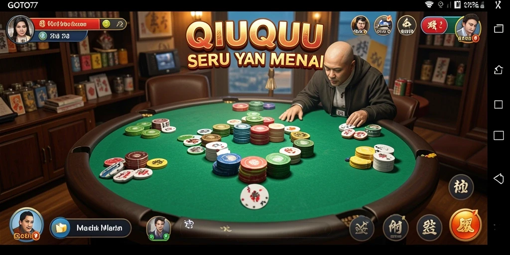 Screenshot GOTO77 menampilkan keseruan bermain QiuQiu.