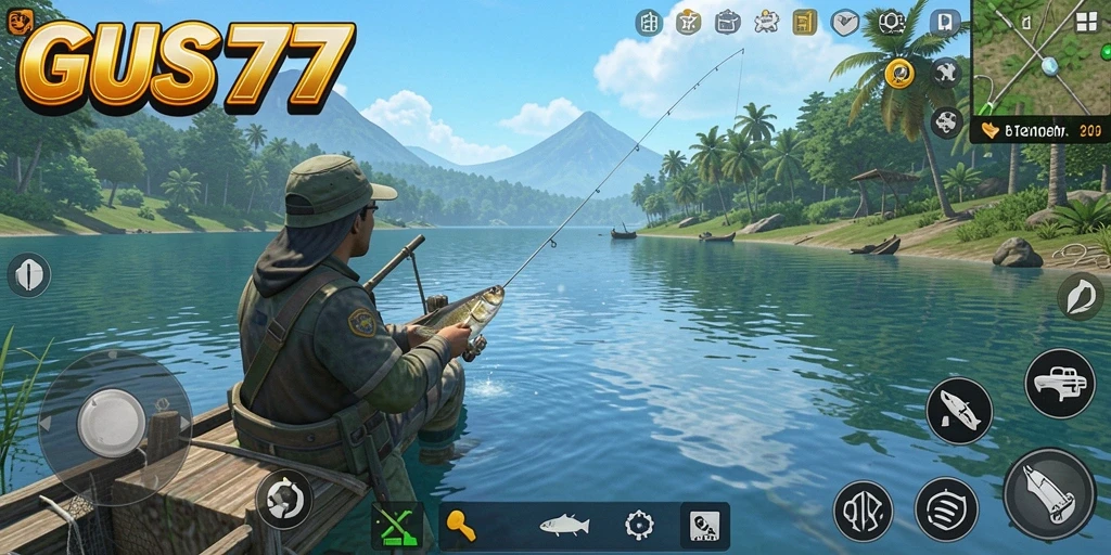 Screenshot GUS77 menampilkan pengalaman memancing yang seru dan menarik.