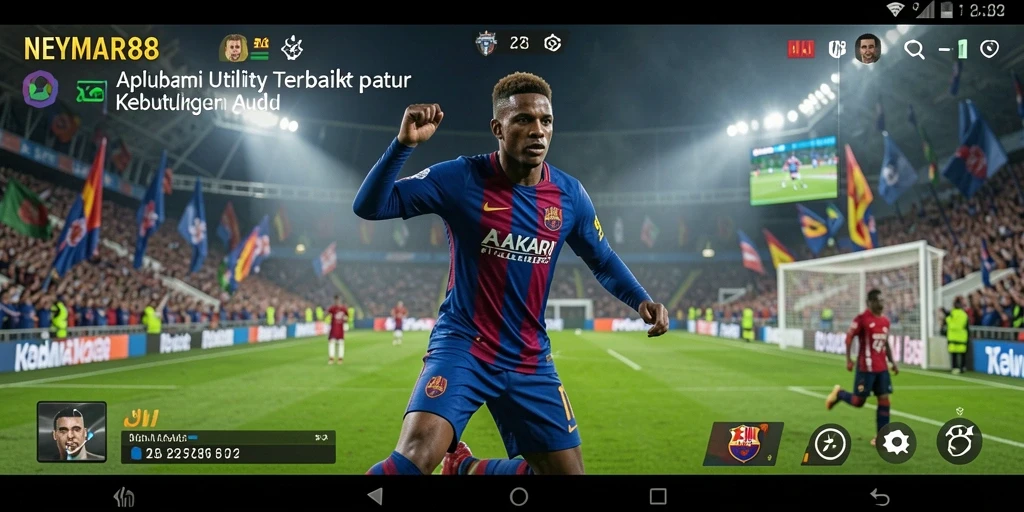 Tampilan utama NEYMAR88 yang menunjukkan fitur-fitur Utility.