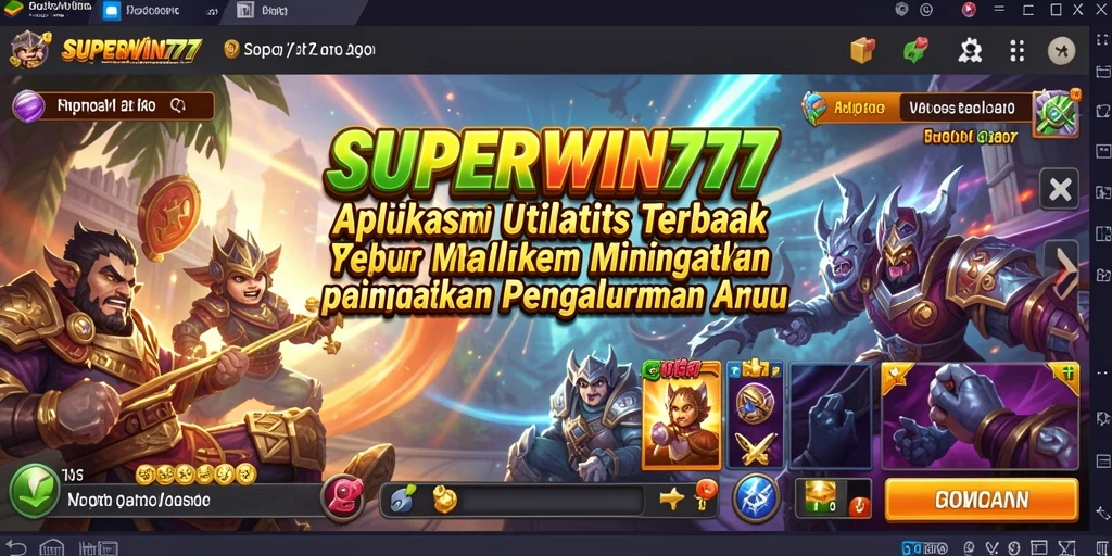Tampilan utama SUPERWIN777 menampilkan antarmuka yang intuitif dan fitur-fitur canggih.