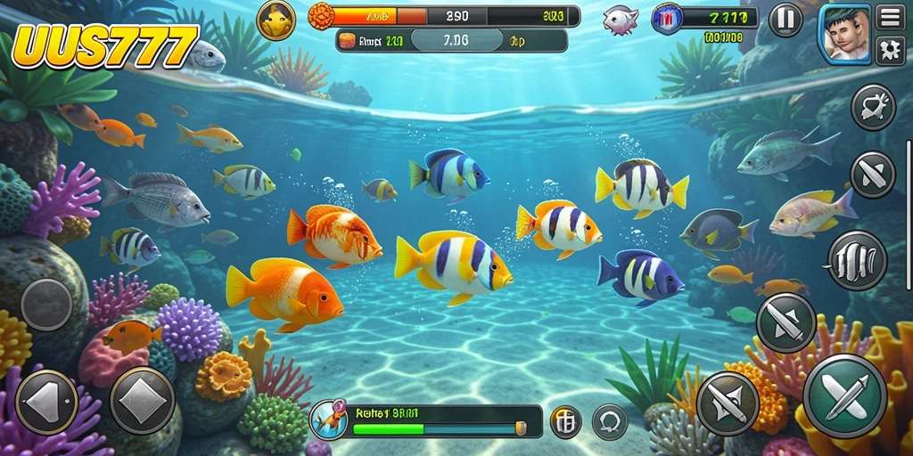 Tampilan menarik dari gameplay Tembak Ikan UUS777, penuh aksi dan keseruan.