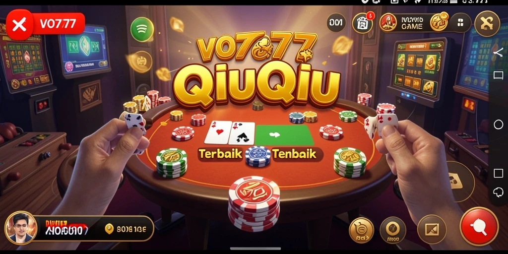 Tampilan gameplay seru QiuQiu di VO777