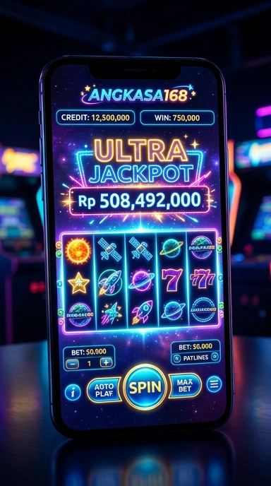 Tampilan utama aplikasi angkasa168 dengan navigasi yang jelas.
